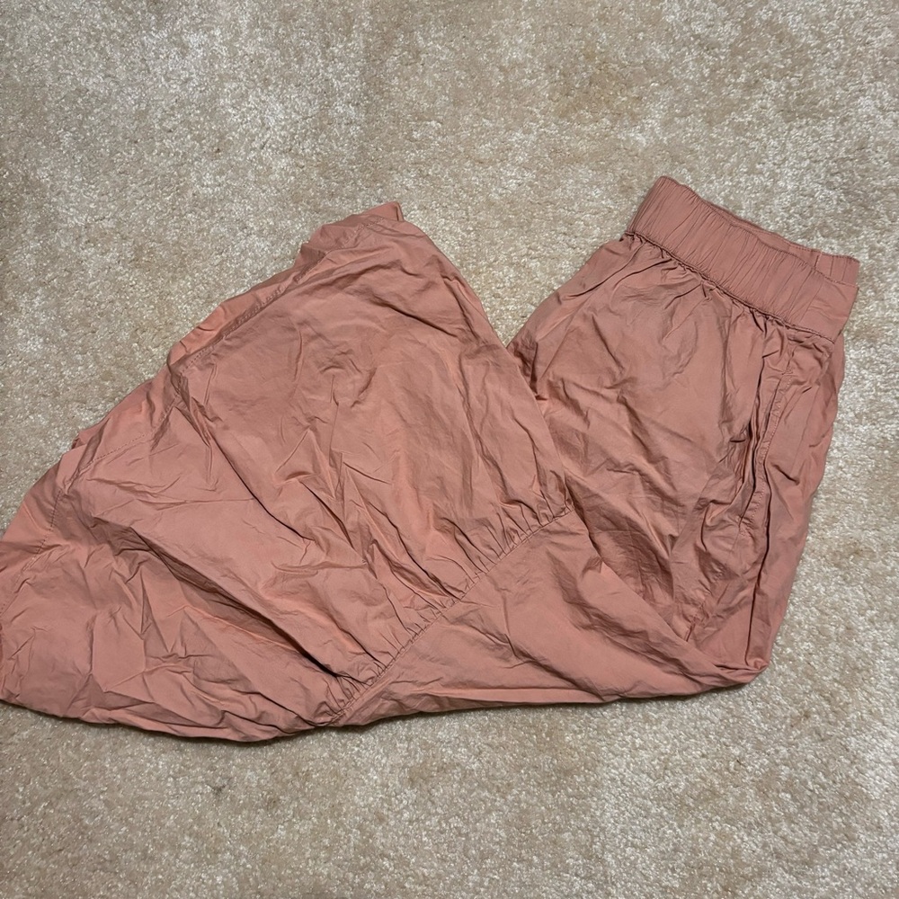 Pink midi skirt